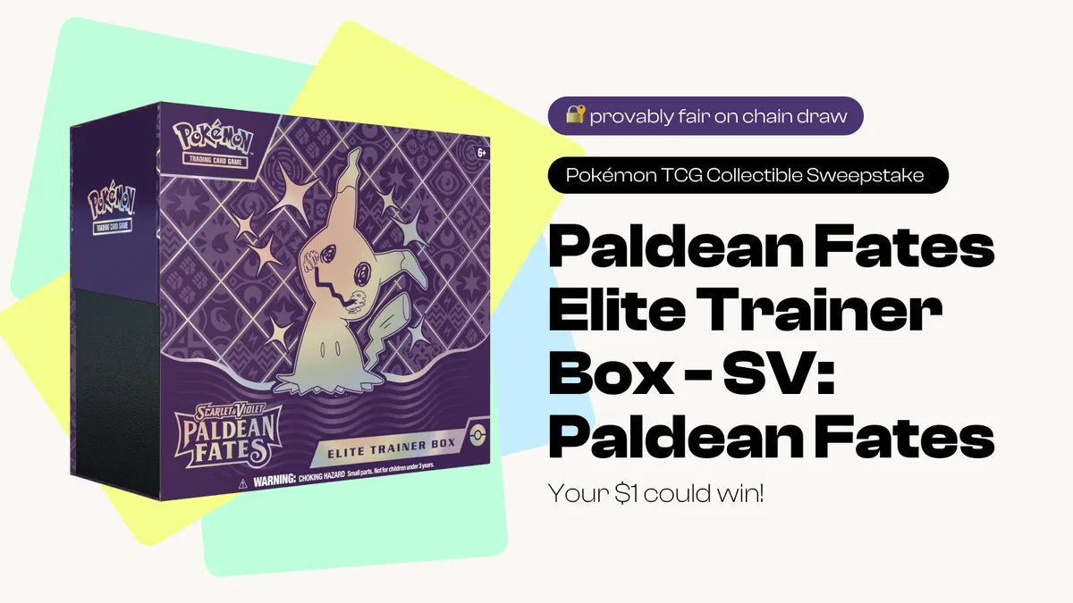 Pokémon TCG - Paldean Fates Elite Trainer Box - SV: Paldean Fates ✨