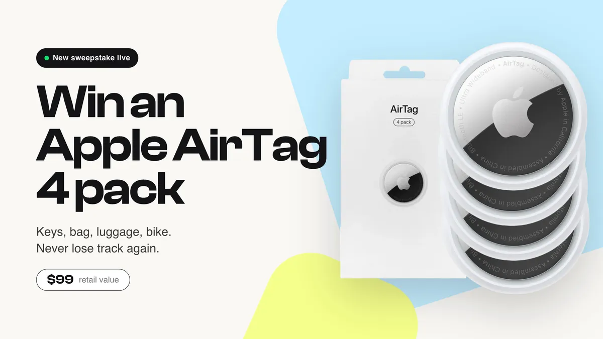 Apple AirTag 4-Pack. Never Lose Anything Again📍