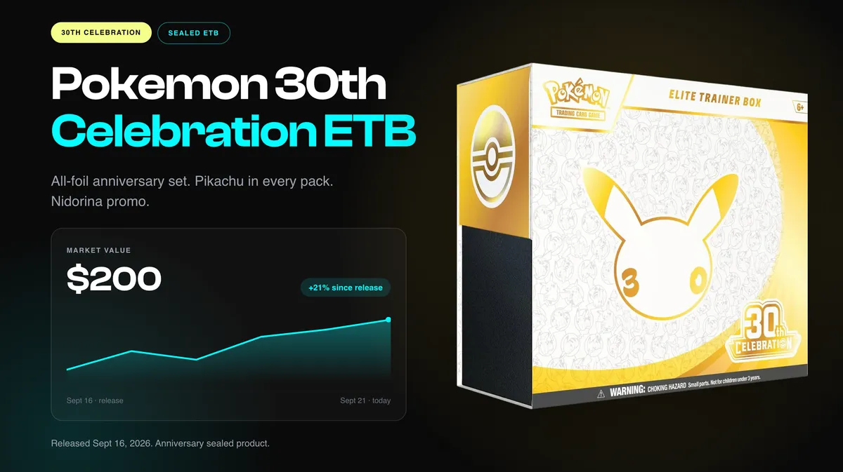 Pokemon 30th Celebration Elite Trainer Box ✨